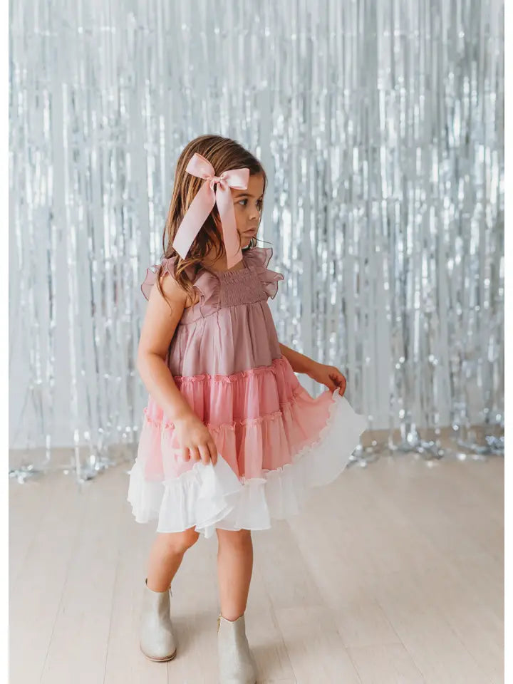 BRIELLE SHIMMER DRESS - AMOUR