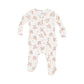 2 WAY ZIPPER RUFFLE FOOTIE - VINTAGE ROSEBUDS