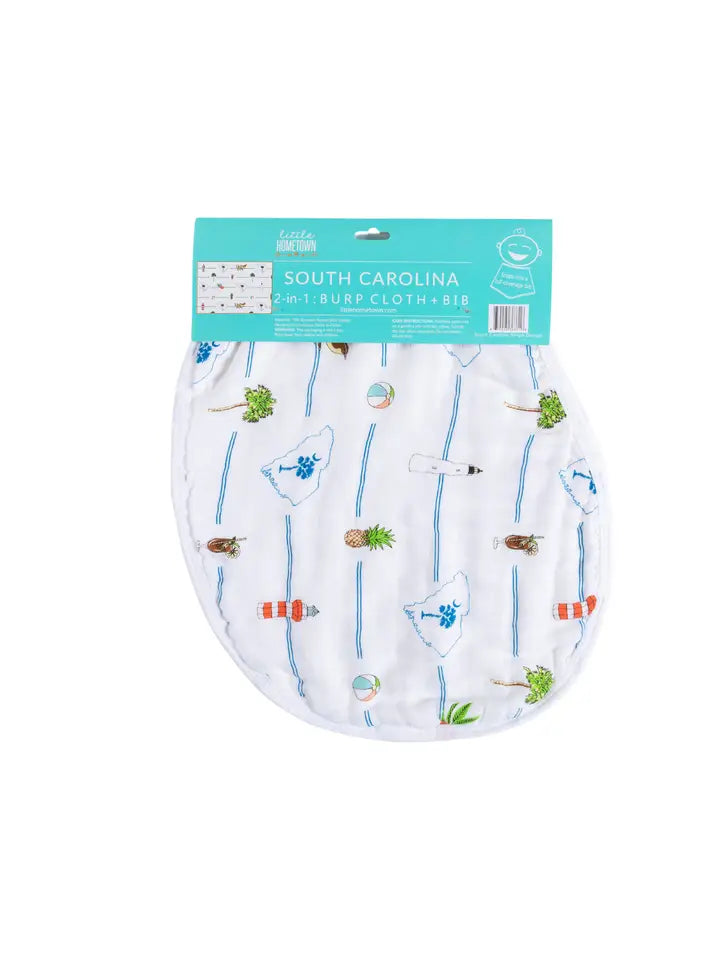 BURP CLOTH/BIB SET - ASSORTED STYLES