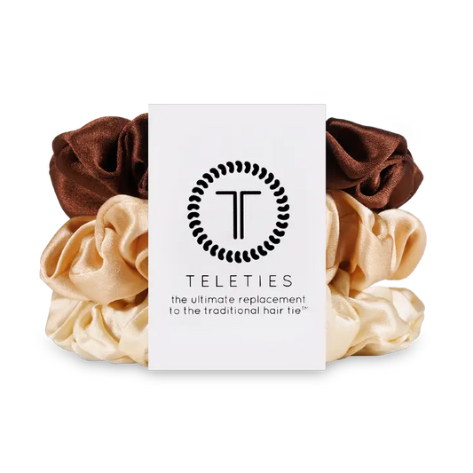 SILK HAIR SCRUNCHIE FOR THE LOVE OF NUDE - ASSORTED SIZES