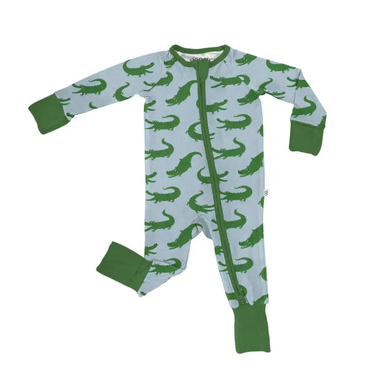 LS ZIP PJ - BLUE ALLIGATORS