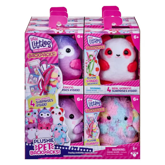 REAL LITTLES BACKPACKS PLUSHIE PETS - ASSORTED STYLES
