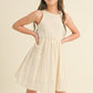 BACKLESS FIT AND FLARE SUNDRESS - CREAM