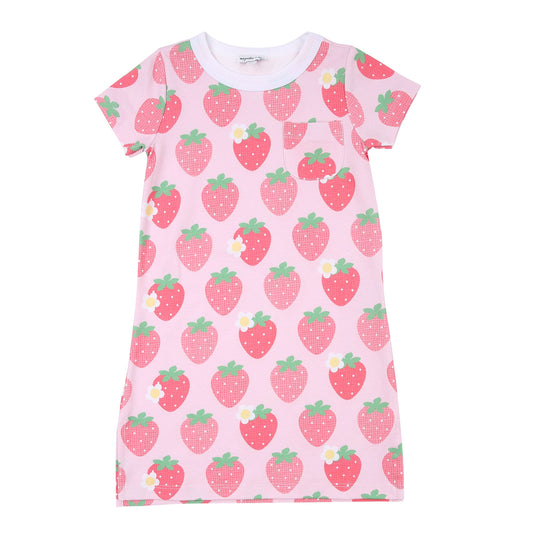 BERRY SWEET GIRL'S S/S NIGHTDRESS - PINK