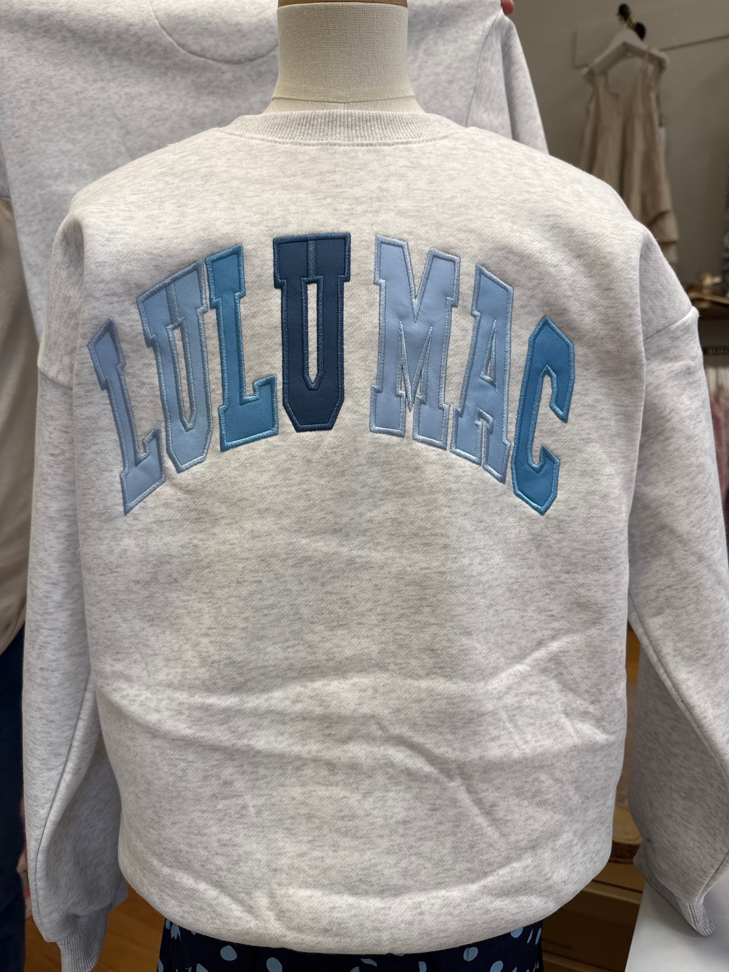 YOUTH LULU MAC SWEATER - HEATHER GREY MULTI