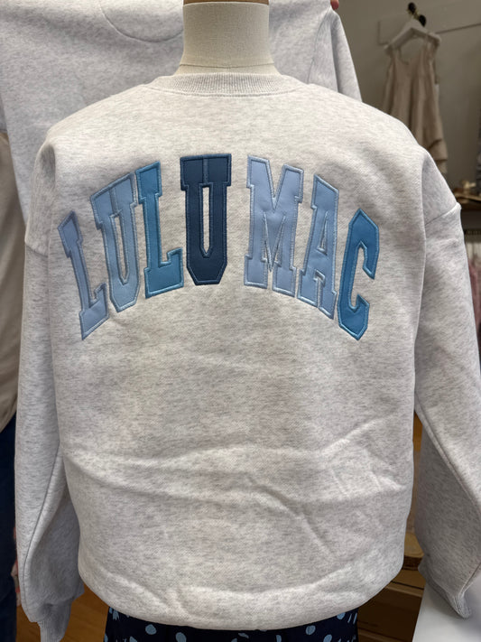 YOUTH LULU MAC SWEATER - HEATHER GREY MULTI