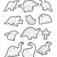 COLORING STICKERS - DINOSAURS
