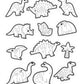 COLORING STICKERS - DINOSAURS