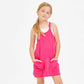 RELAXED TANK ROMPER - HOT PINK