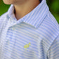 PRIM & PROPER POLO - BUCKHEAD BLUE STRIPE/SEASIDE SUNNY YELLOW