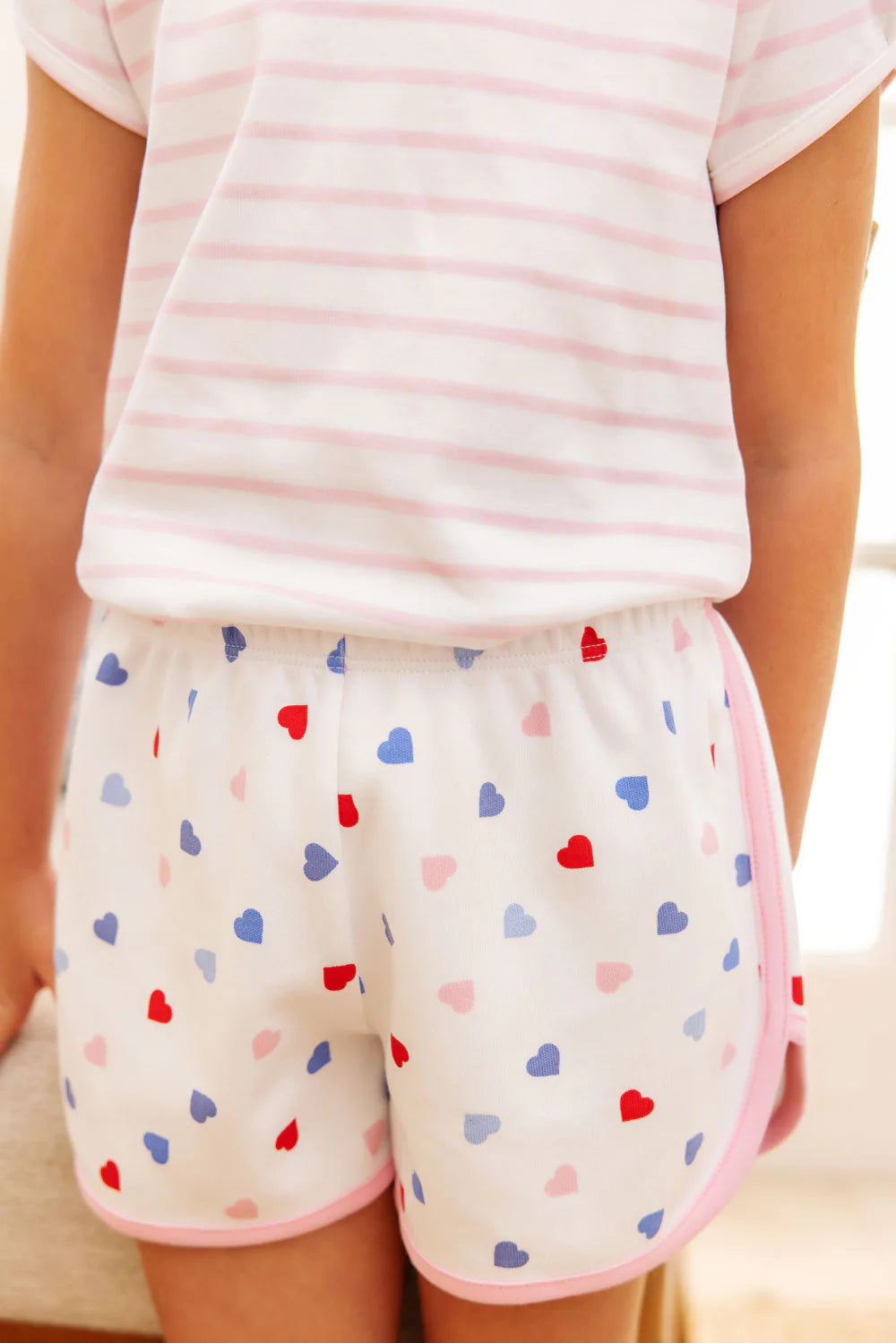 CHERYL SHORTS - HAPPY HEARTS/PIER PARTY PINK