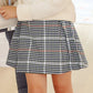 PARSON PLEATED SKIRT WOVEN - HIGHGATE HOUNDSTOOTH