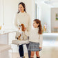 TOWNSEND TURTLENECK SWEATER - PALMETTO PEARL W/ GOLD STORK