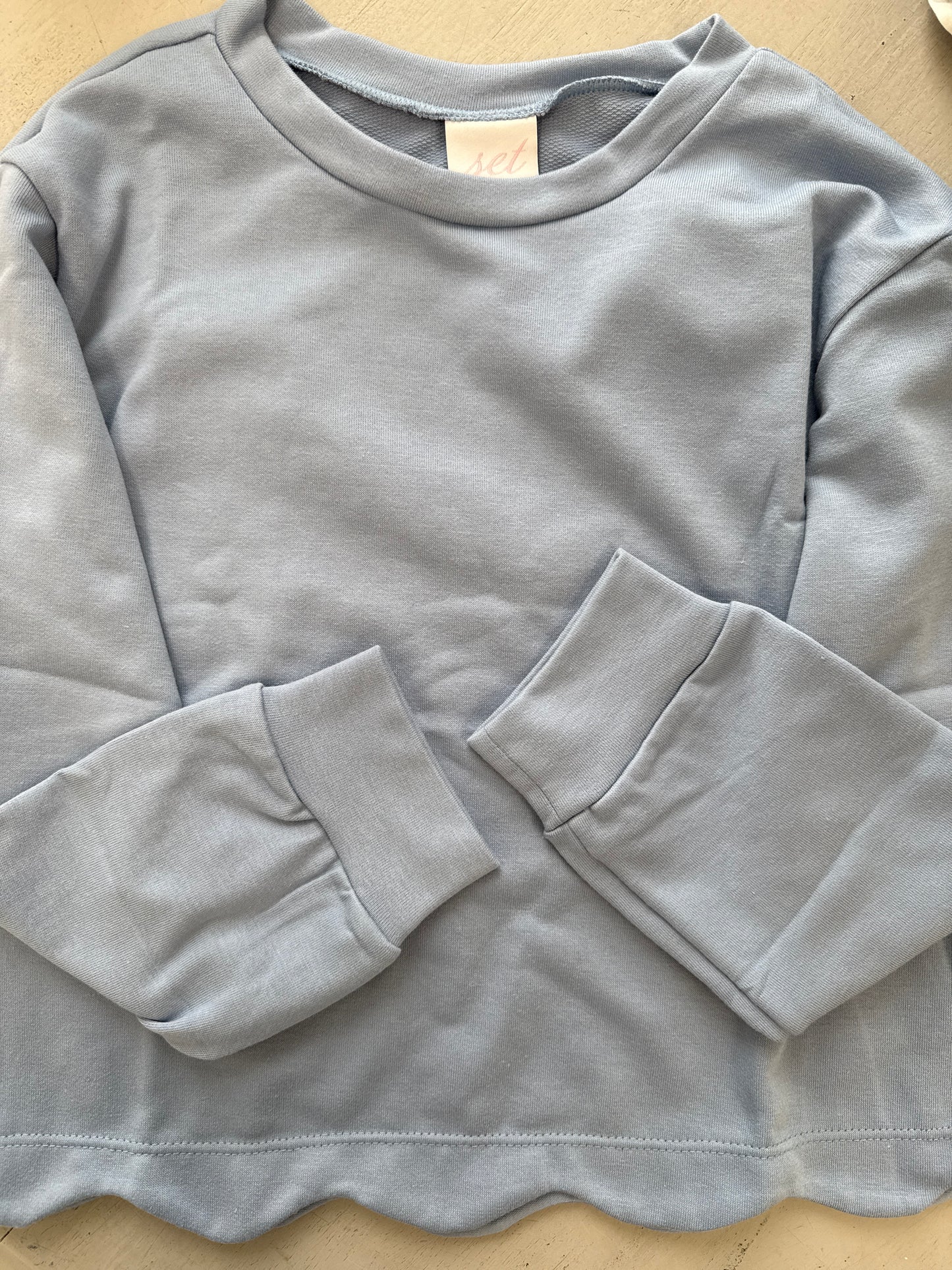 PRESLEY PULLOVER - LAKE BLUE KNIT