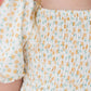 MARVELOUS MARIGOLDS SMOCKED RUFFLE DRESS
