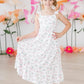 BERRIES & BOWS RUFFLE MAXI DRESS