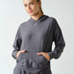 COURTSIDE LOUNGE HOODIE - GRAPHITE