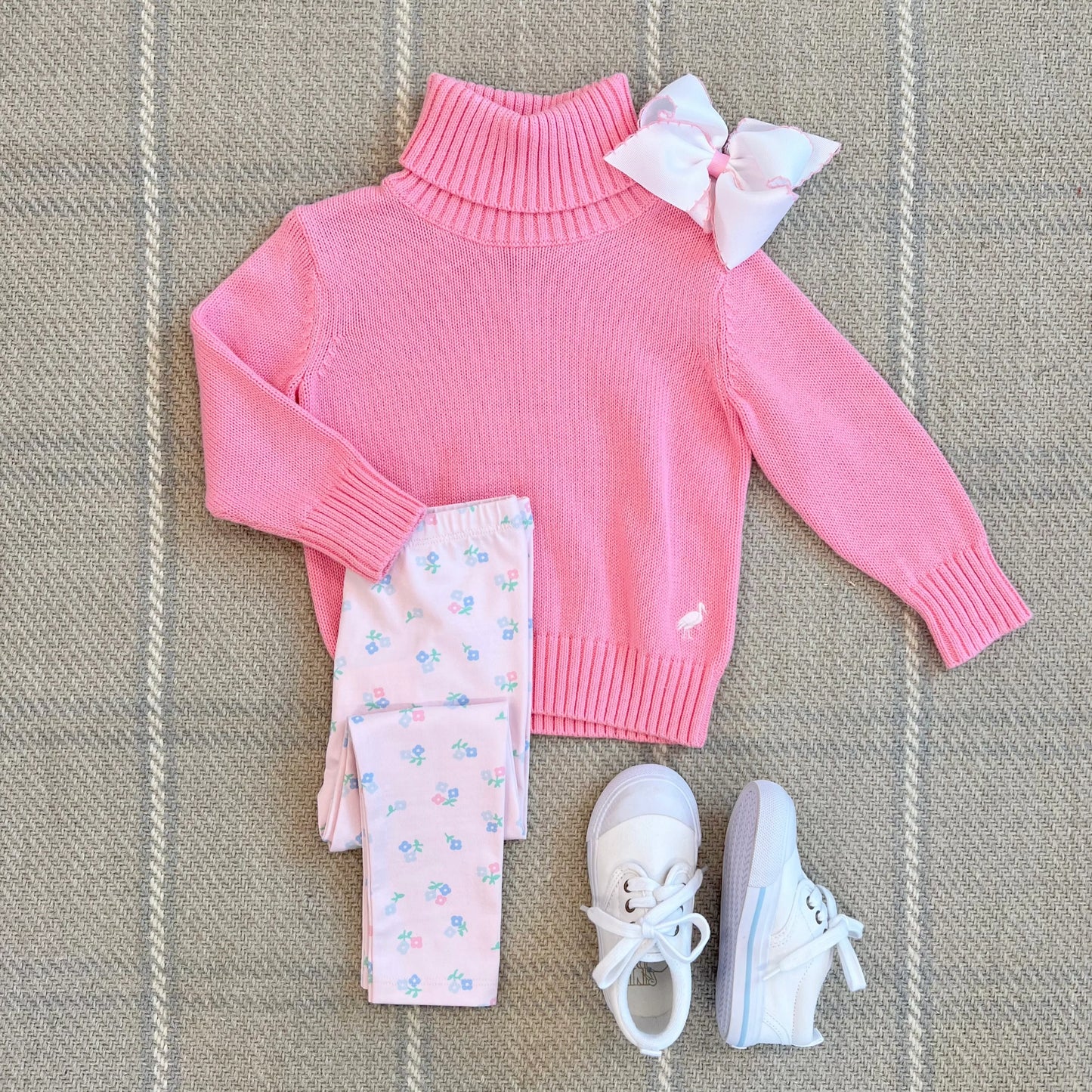 TOWNSEND TURTLENECK SWEATER - HAMPTONS HOT PINK/PALM BEACH PINK