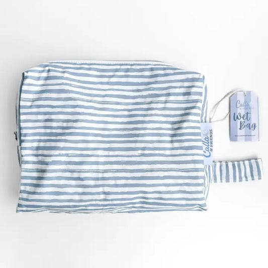 EVERYTHING WET BAG - BLUE STRIPES