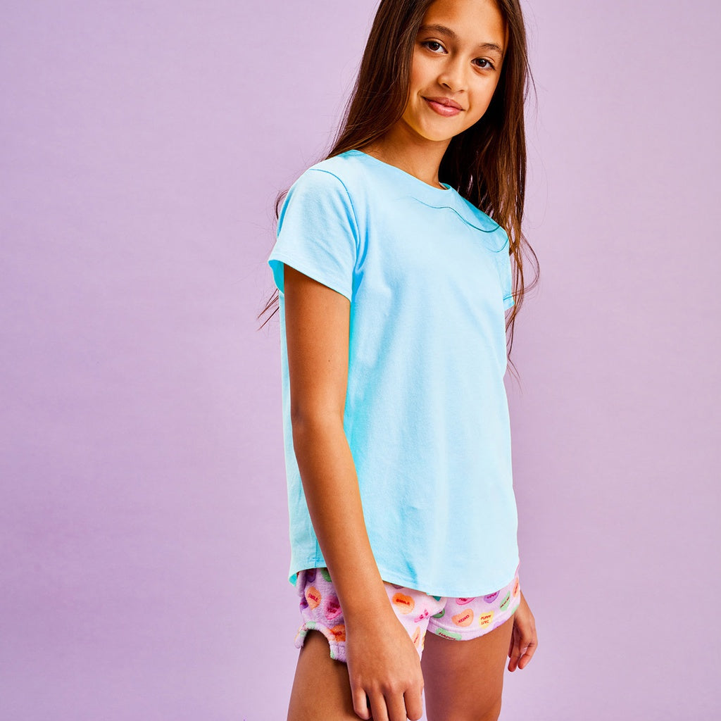 GIRLS BLUE T-SHIRT