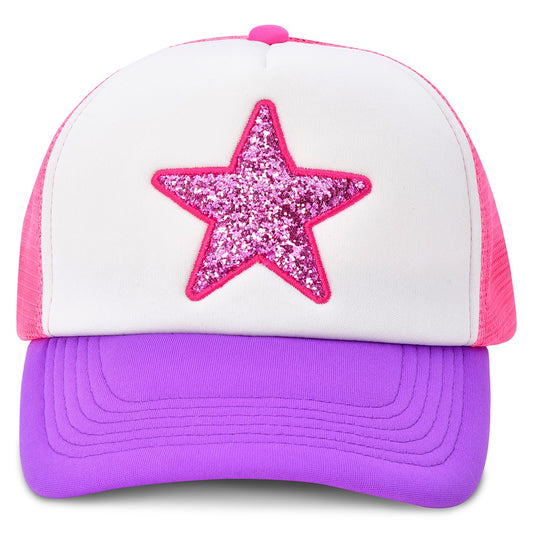 GLITTER STAR TRUCKER HAT