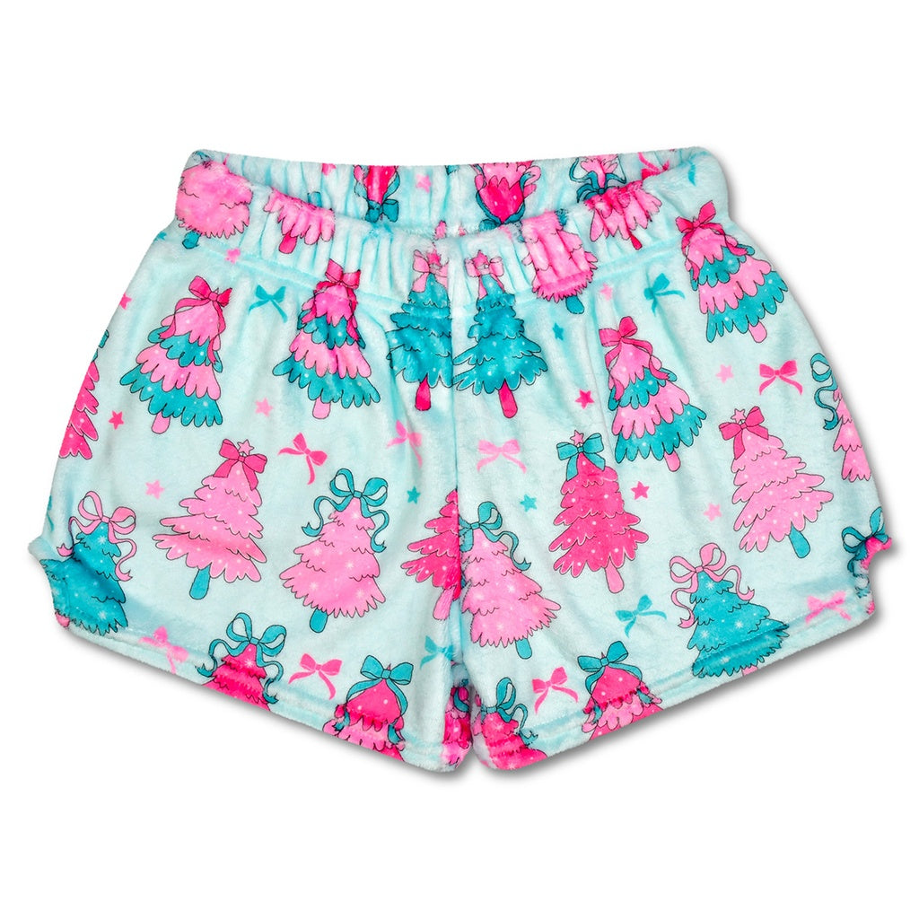 FANCY TREES PLUSH SHORTS