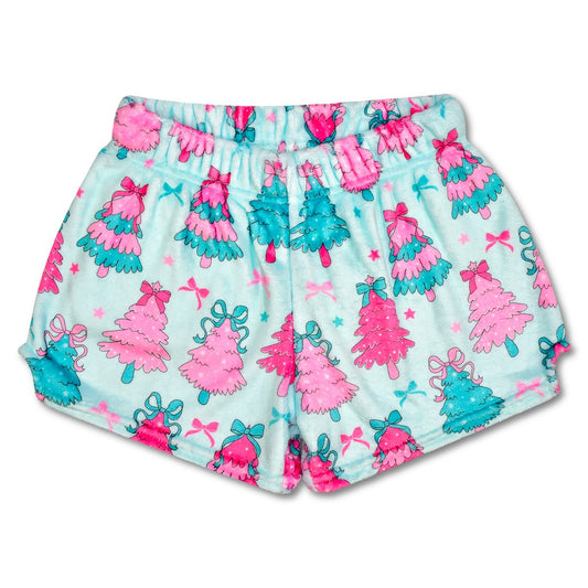 FANCY TREES PLUSH SHORTS