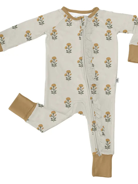 MARIGOLD BLOCK PRINT LS CONVERTIBLE ZIP PJ