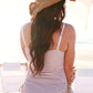 WOMEN'S REMOVABLE STRAP ONE PIECE - SANDY STRIPE