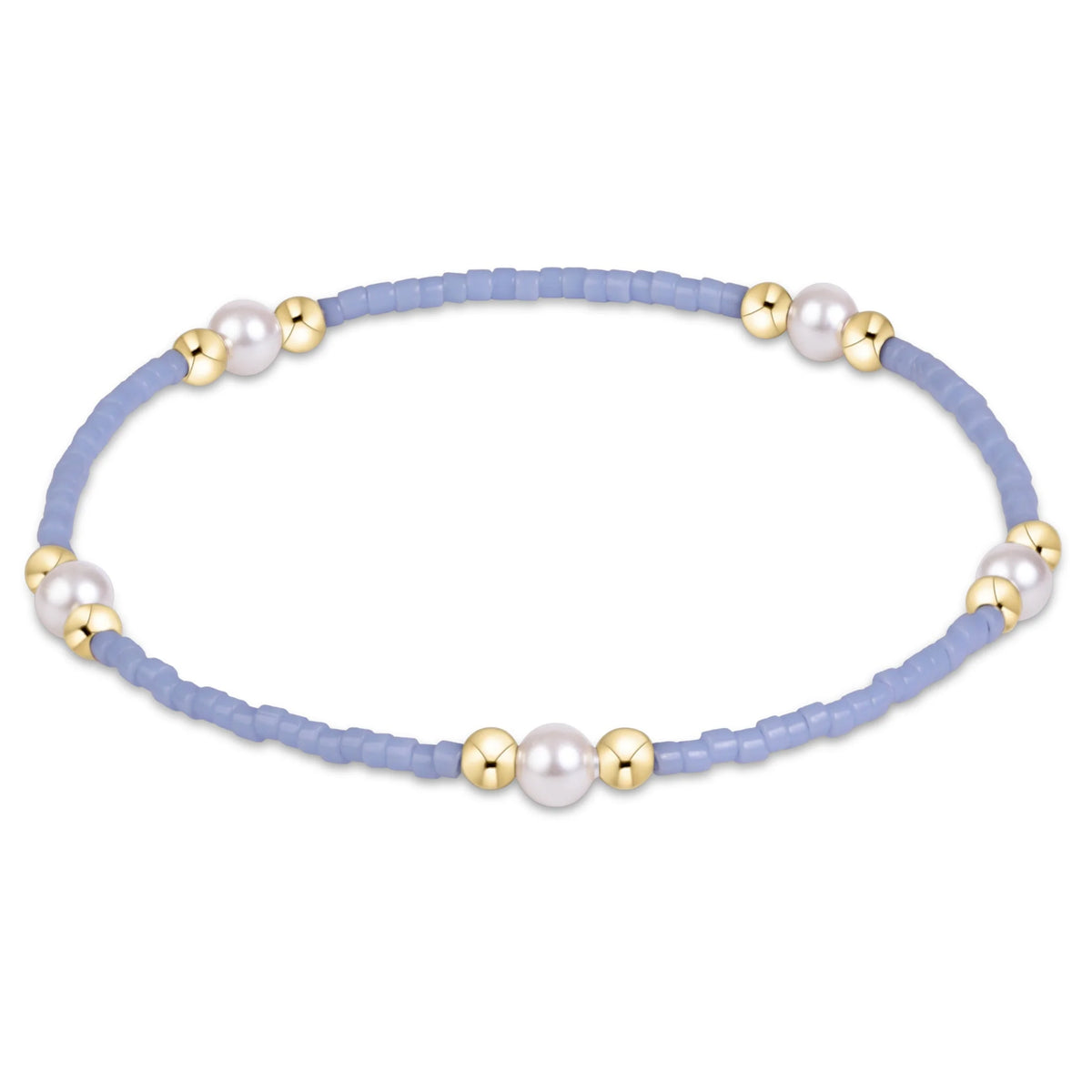 GAMEDAY HOPE PURPOSE PEARL BRACELET - LIGHT BLUE
