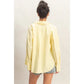 BUTTON UP POPLIN SHIRT - WHITE