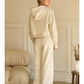 ELASTIC WAIST PULL-ON SWEATPANTS - OATMEAL