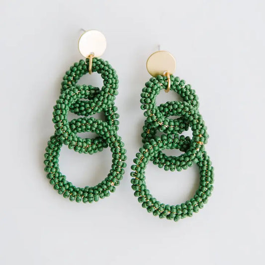 SHANNA EARRINGS - FOREST