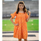GAME DAY TIER DRESS - ORANGE