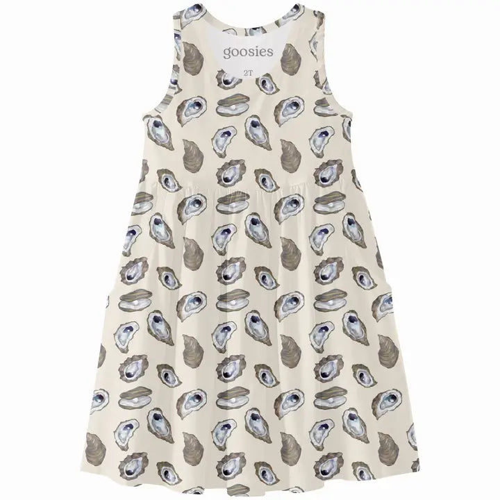 SLEEVELESS DRESS - OYSTERS