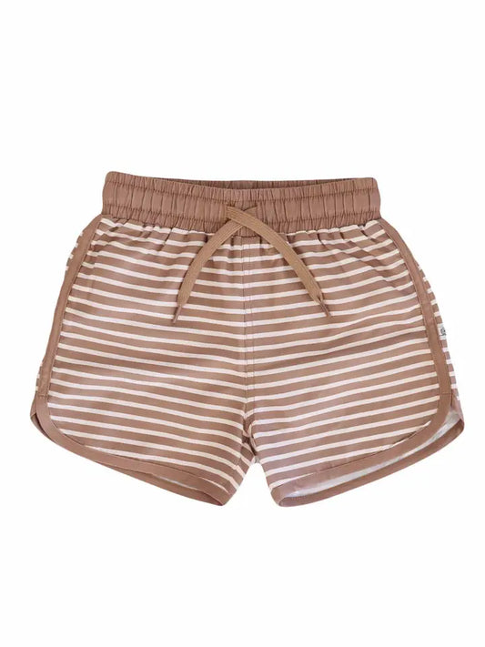 BOYS SWIM TRUNKS - SANDY STRIPES
