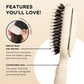 BOAR BRISTLE HAIR BRUSH - TAN