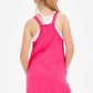 RELAXED TANK ROMPER - HOT PINK