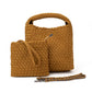 THE CHLOE -  SMALL WOVEN CROSSBODY TOTE - ASSORTED COLORS
