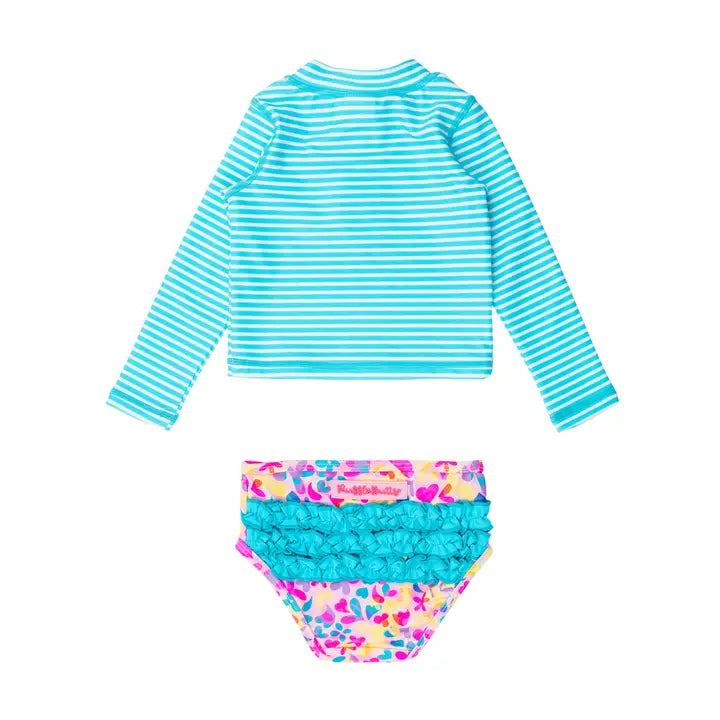 VIBRANT NEON LS ZIPPER RASH GUARD