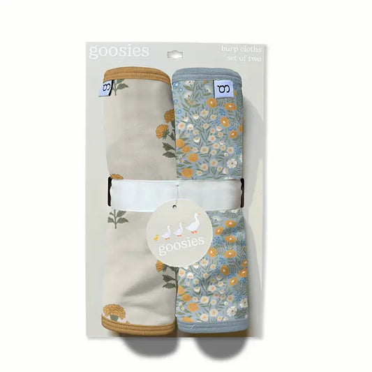 MARIGOLD BLOCK PRINT BURP CLOTH SET