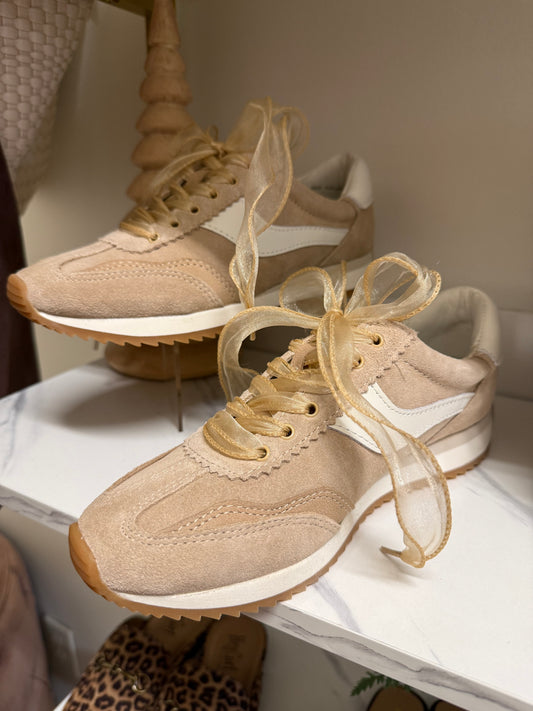 B.NTCD SNEAKER -  DK SAND SUEDE