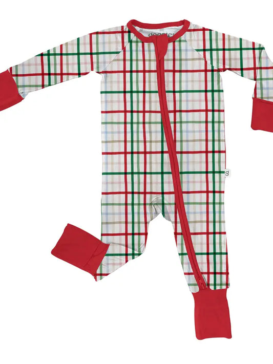 FESTIVE PLAID LS CONVERTIBLE PJS