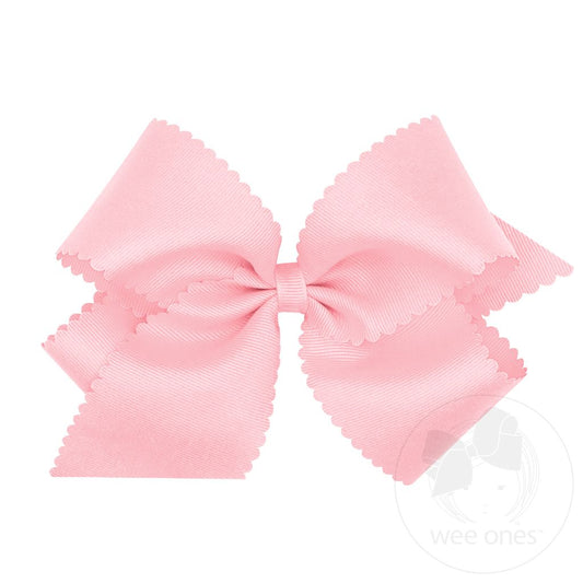 GROSGRAIN SCALLOPED - LIGHT PINK
