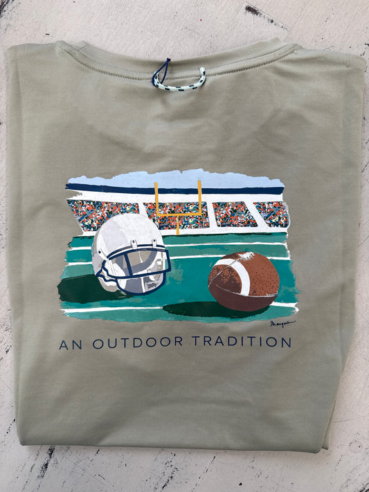 BOYS PRO PERFORMANCE SS T-SHIRT - DRIED SAGE