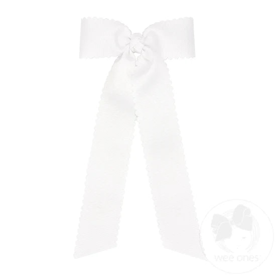 MEDIUM SCALLOPED BOWTIE STREAMER BOW - ASSORTED