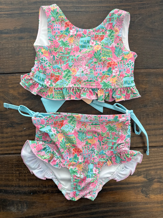 CHARLESTON PRINT 2 PC SWIMSUIT