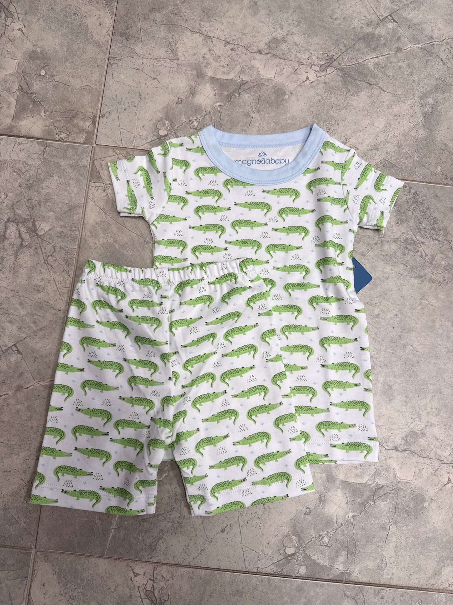 BAYOU BABY SHORT PAJAMAS - LIGHT BLUE