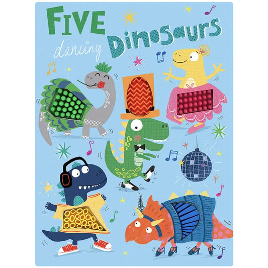 FIVE DANCING DINOSAURS