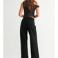 HIGH RISE WIDE LEG JEAN - BLACK